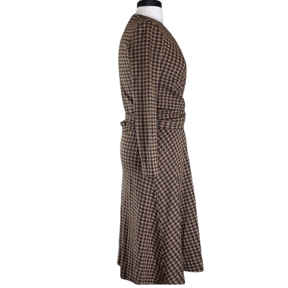 Daniela Corte gold metallic houndstooth dress size S - Picture 3 of 10